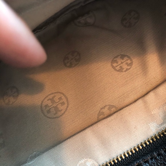 Tory Burch Black Reva Clutch with Strap - Picture 6 of 7